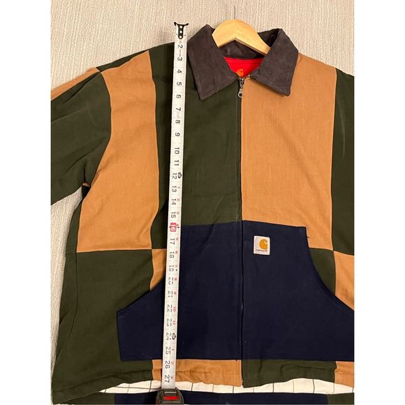 Carhartt Custom Reworked Color Block Duck Jacket Size M - Picture 8 of 9
